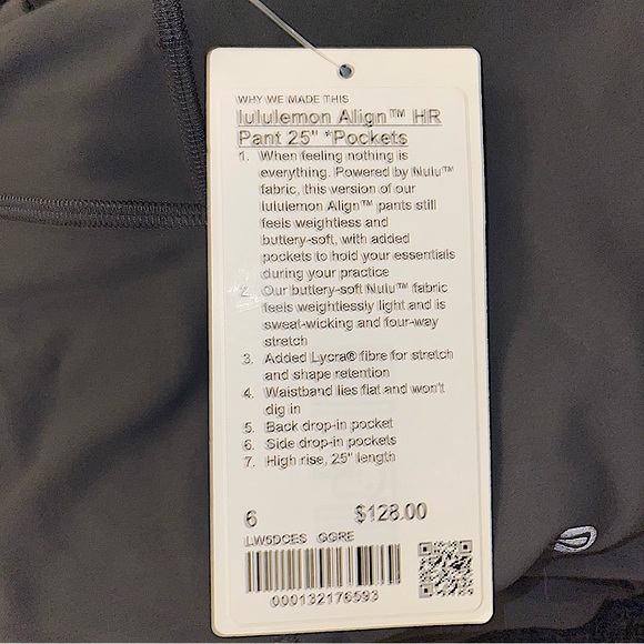 NWT Lululemon Align High Rise Pant with Pockets 25" - Picture 8 of 8